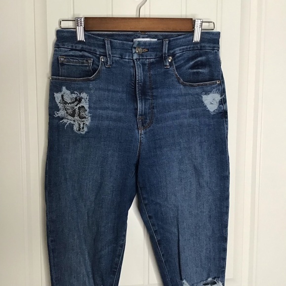 Good American Good Waist Skinny Jeans Size 27. - Picture 3 of 10